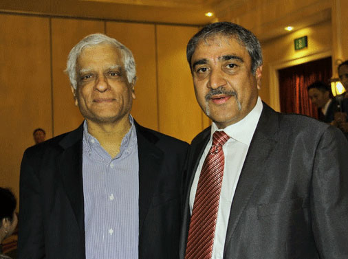 Chancellor Pradeep K. Khosla and Executive Vice Chancellor Suresh Subramani